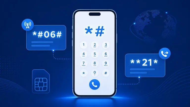 Codici di sblocco telefonici: smartphone con tastierino GSM e codici *#06# e **21*