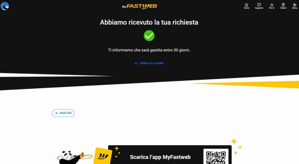 Disdetta Linea Fastweb , chiusura contratto fibra fastweb