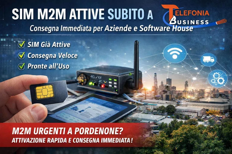 SIM M2M attive subito a Pordenone