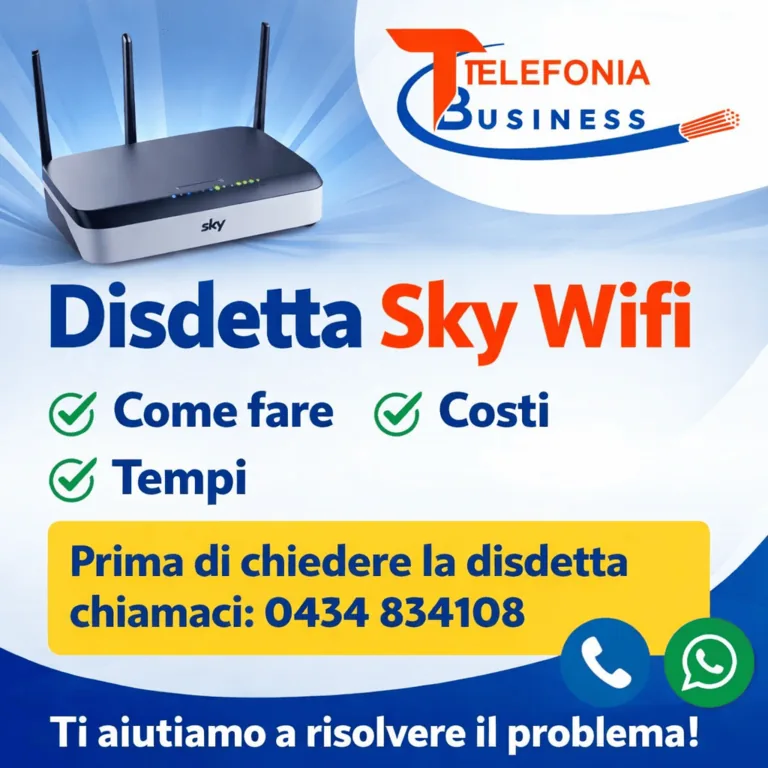 disdetta sky wifi recesso contratto