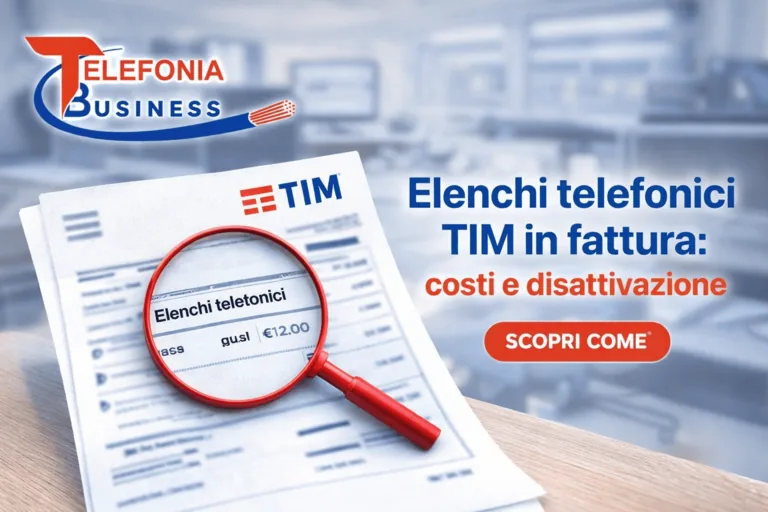 Elenchi telefonici TIM in fattura: costi e modulo disattivazione