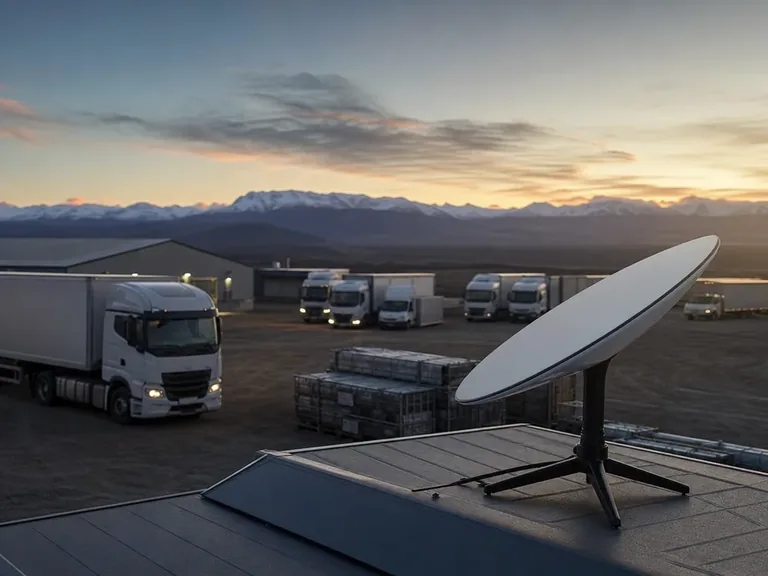 Connessione satellitare Starlink per aziende, trasporti e logistica in aree remote