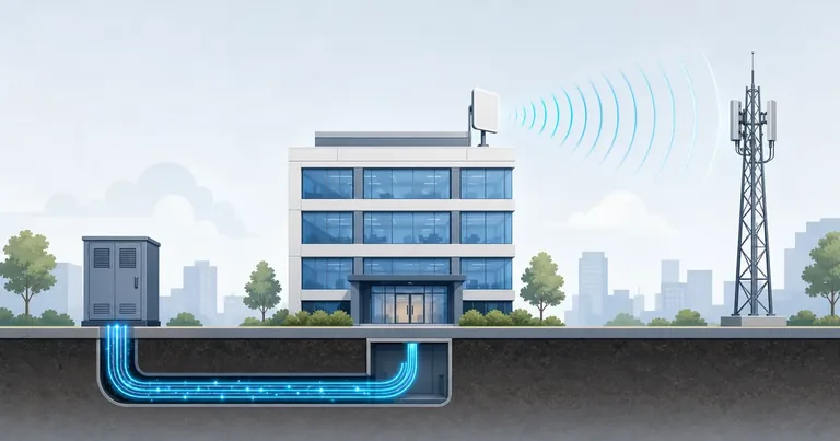 Confronto tra fibra FTTH e 5G FWA per aziende