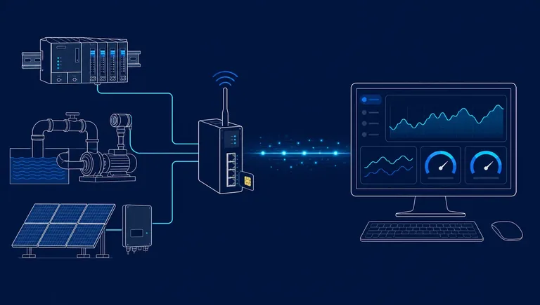 Telecontrollo remoto di PLC e impianti fotovoltaici con SIM dati Telecontrollo remoto di PLC e impianto fotovoltaico tramite SIM dati con IP pubblico