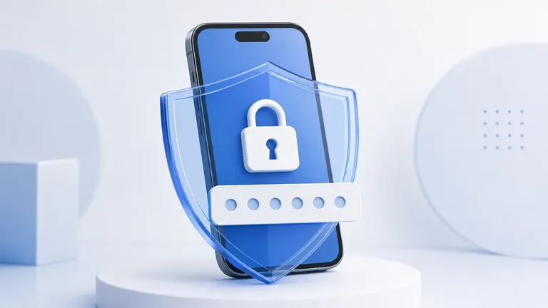 Sicurezza dell'account WhatsApp aziendale Concetto di protezione di un account di messaggistica aziendale con verifica in due passaggi