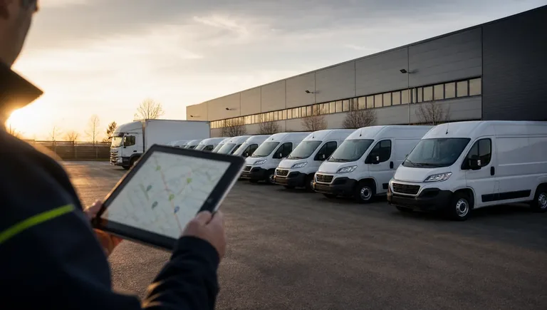 Fleet Management: localizzatore GPS per flotte di veicoli aziendali monitorati in tempo reale su mappa